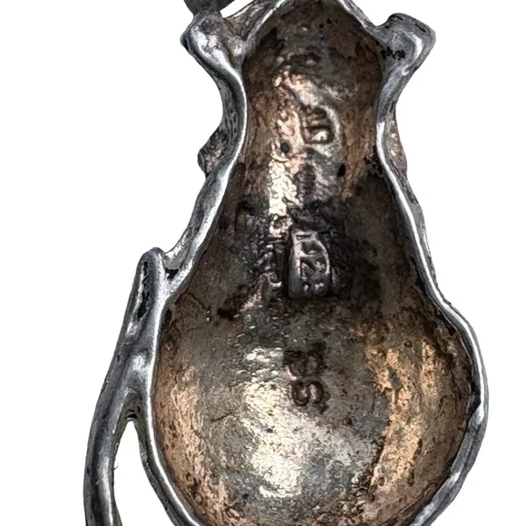 Solid Sterling Silver Rat Mouse Varmint Full Body Vintage Pendant Chinese Zodiac